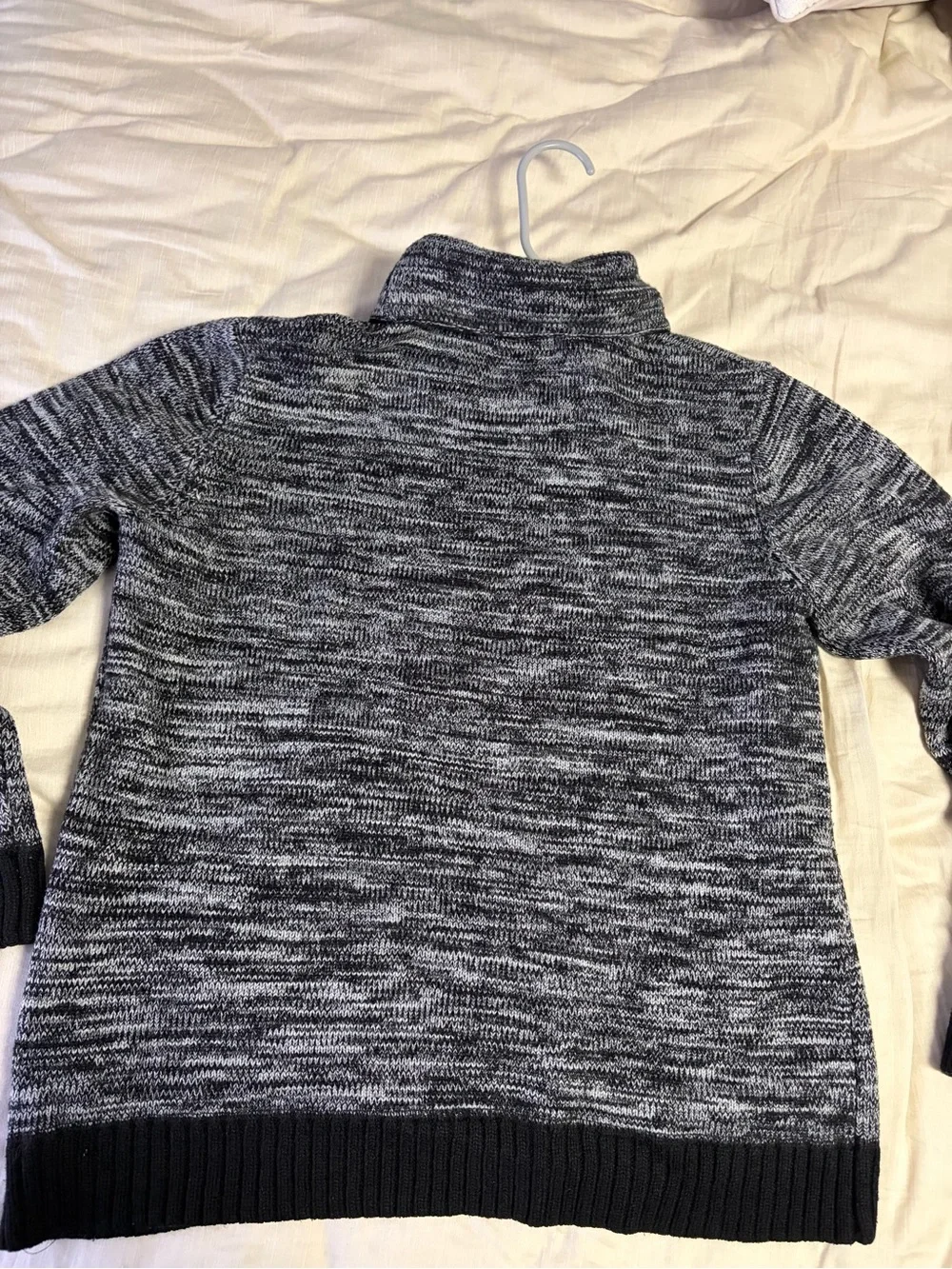 Buffalo David Bitton Black & Gray Marled Turtleneck Sweater